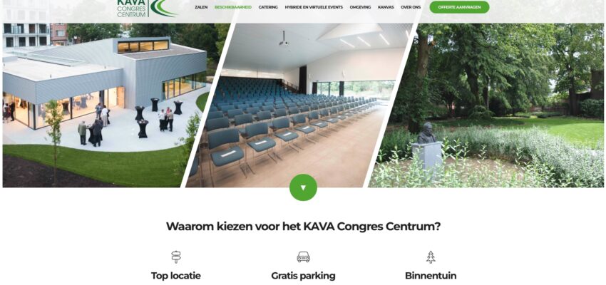 website preview kavacongrescentrum.be