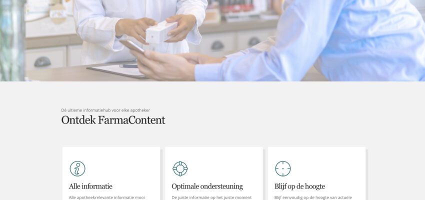 website preview farmacontent.be